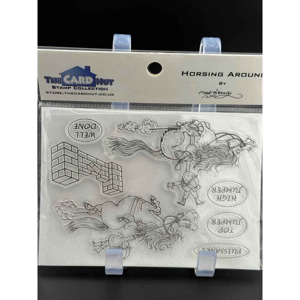 The Card Hut Horsing Around Clear Stamp Set Mark Birdsall Equestrian Horse Humor